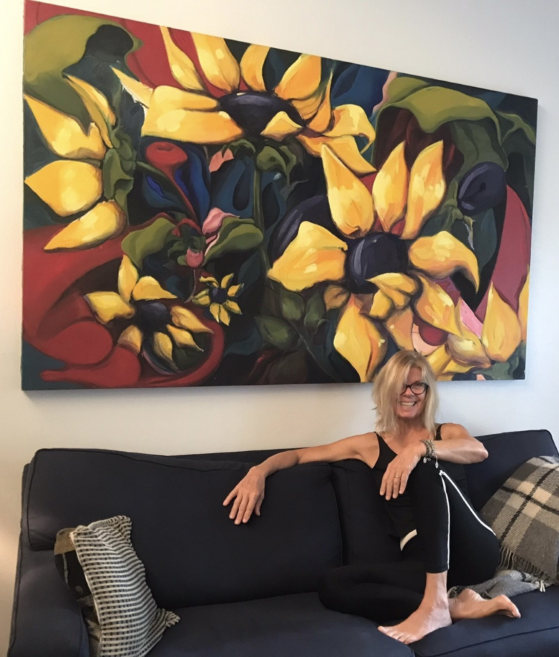 Sunflower oil painting